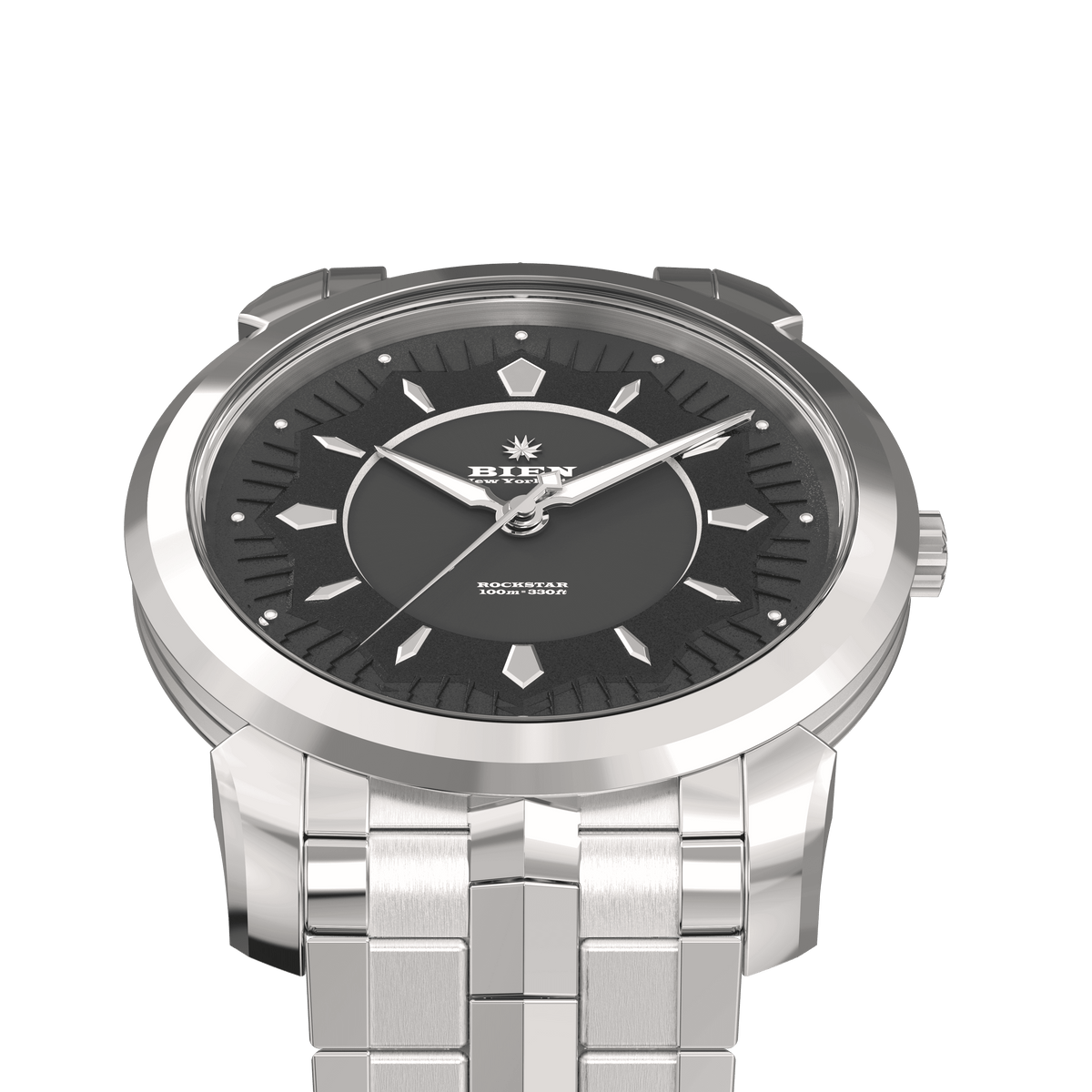 The faceted hands, Iron dial