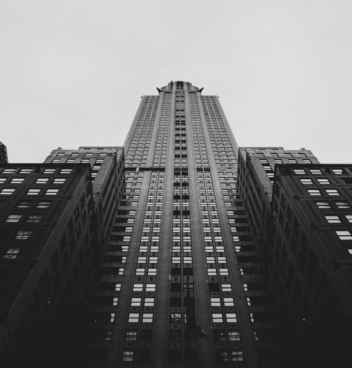 The window bands of the Chrysler Building