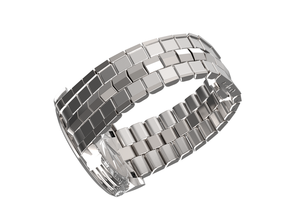 The Van Alen's stepped steel bracelet