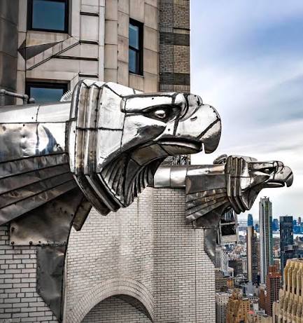 The Chrysler Building eagle gargoyles
