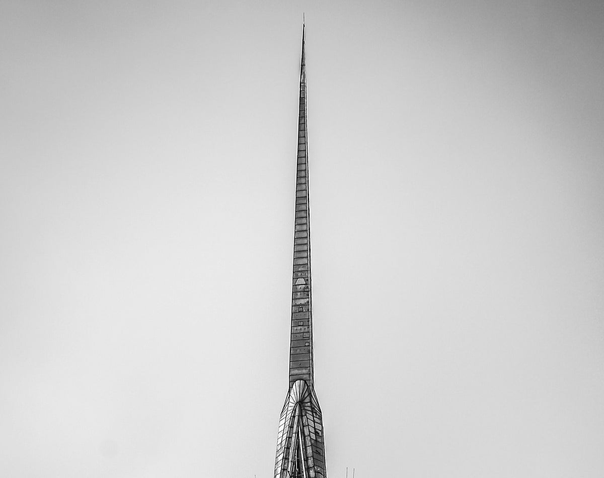 The Chrysler Building spire against the sky